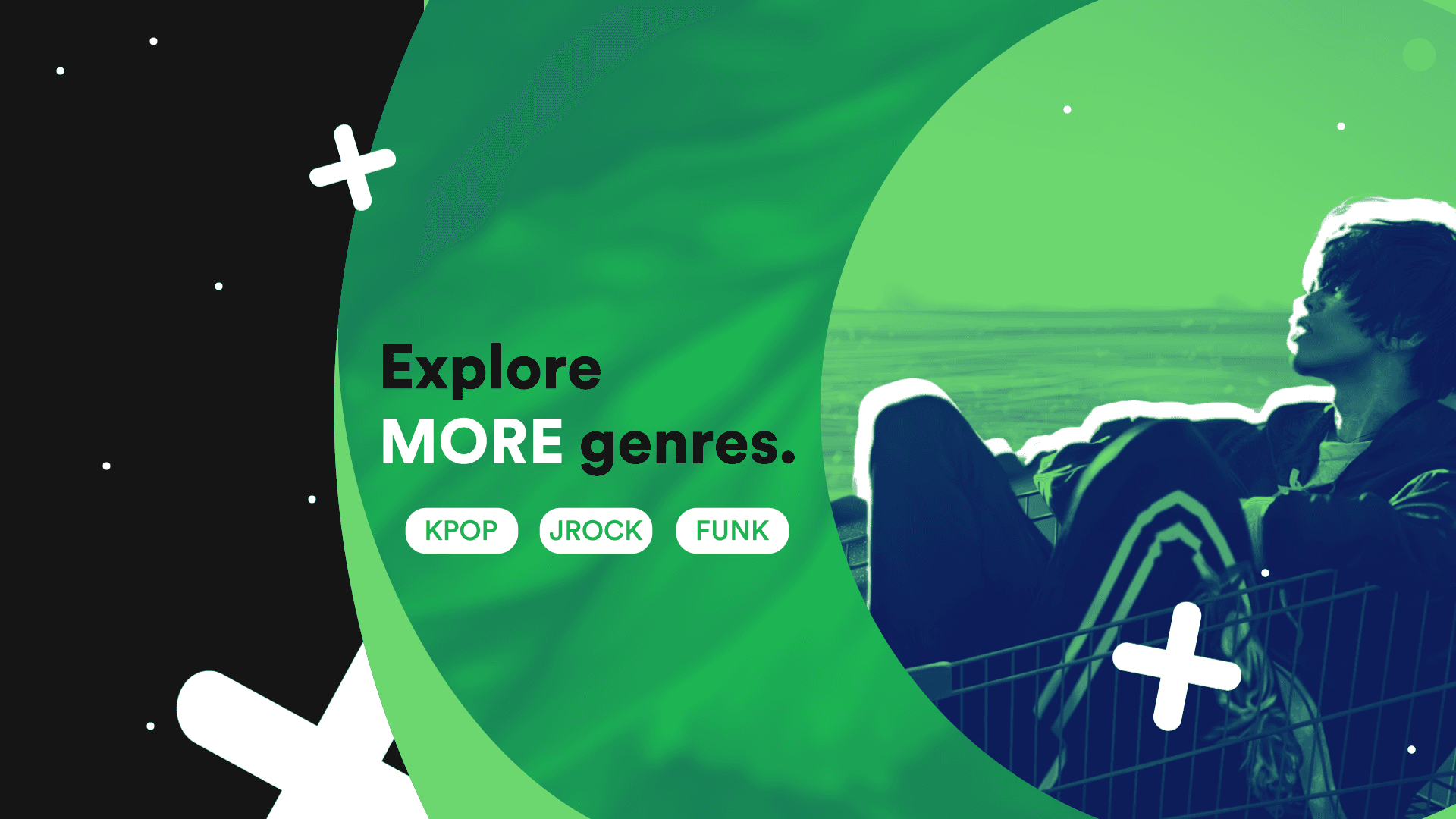 Style Frame for Spotify, focussing on genre.