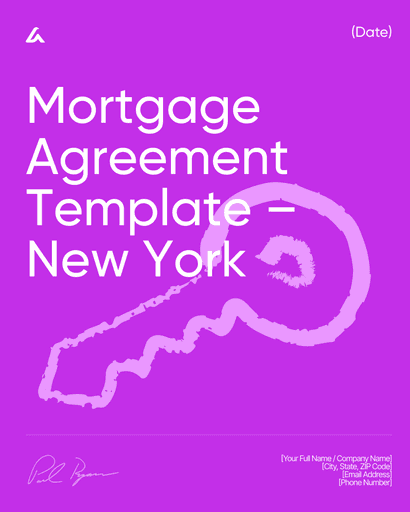Mortgage Agreement Template – New York