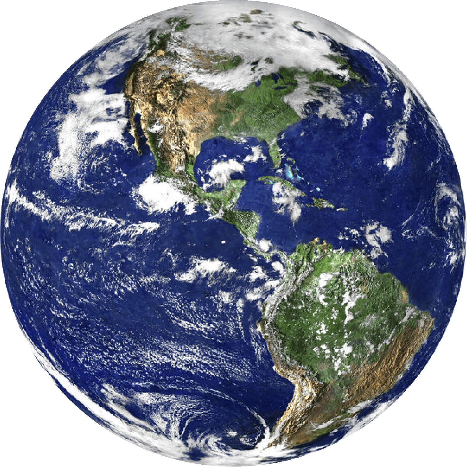 Planet earth seen from space
