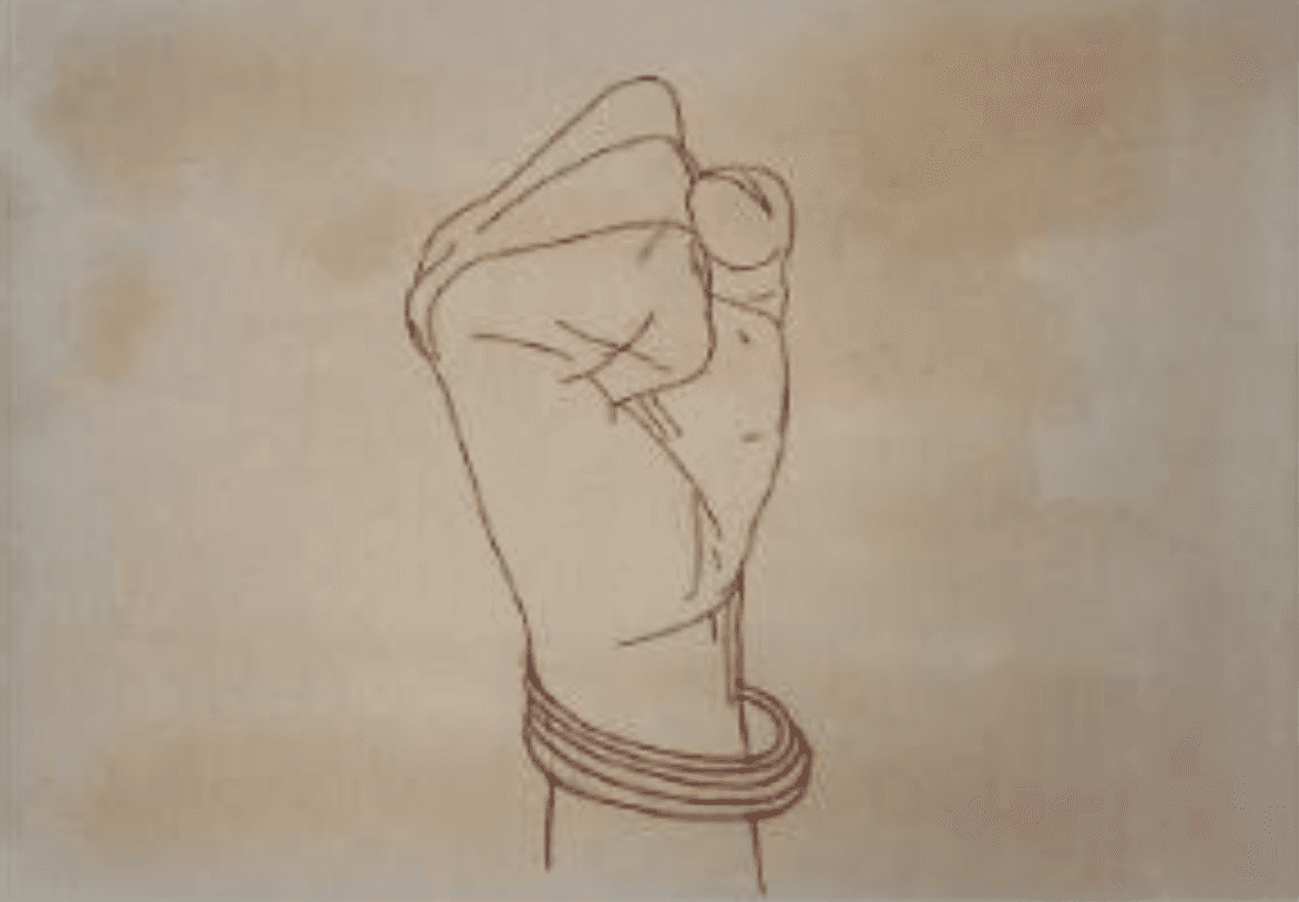 herd of sheep on road painting