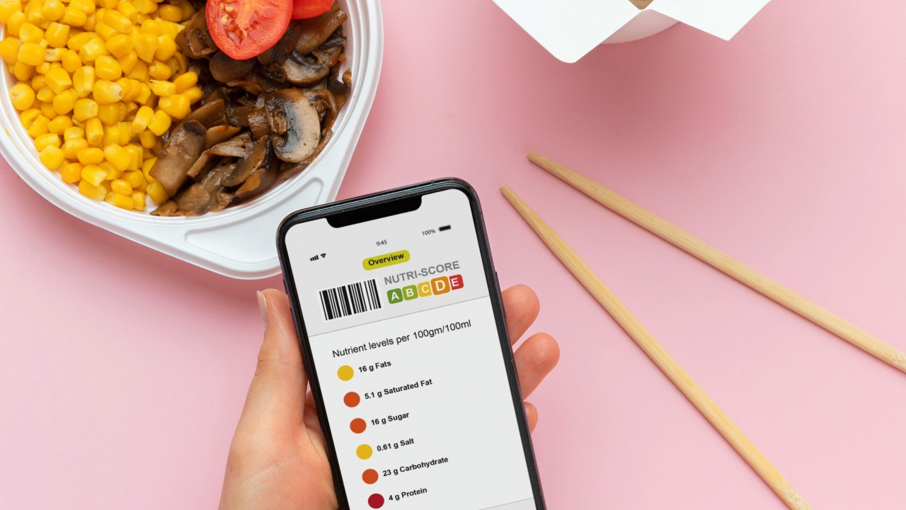 Close up hands holding smartphone