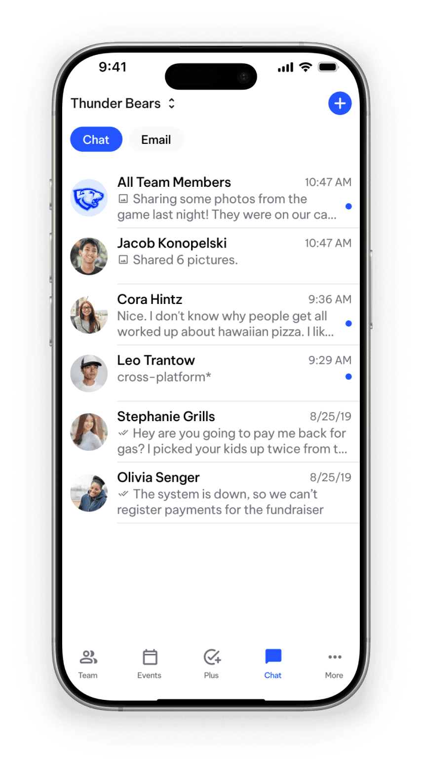 TeamLinkt's Team App Messaging Feature
