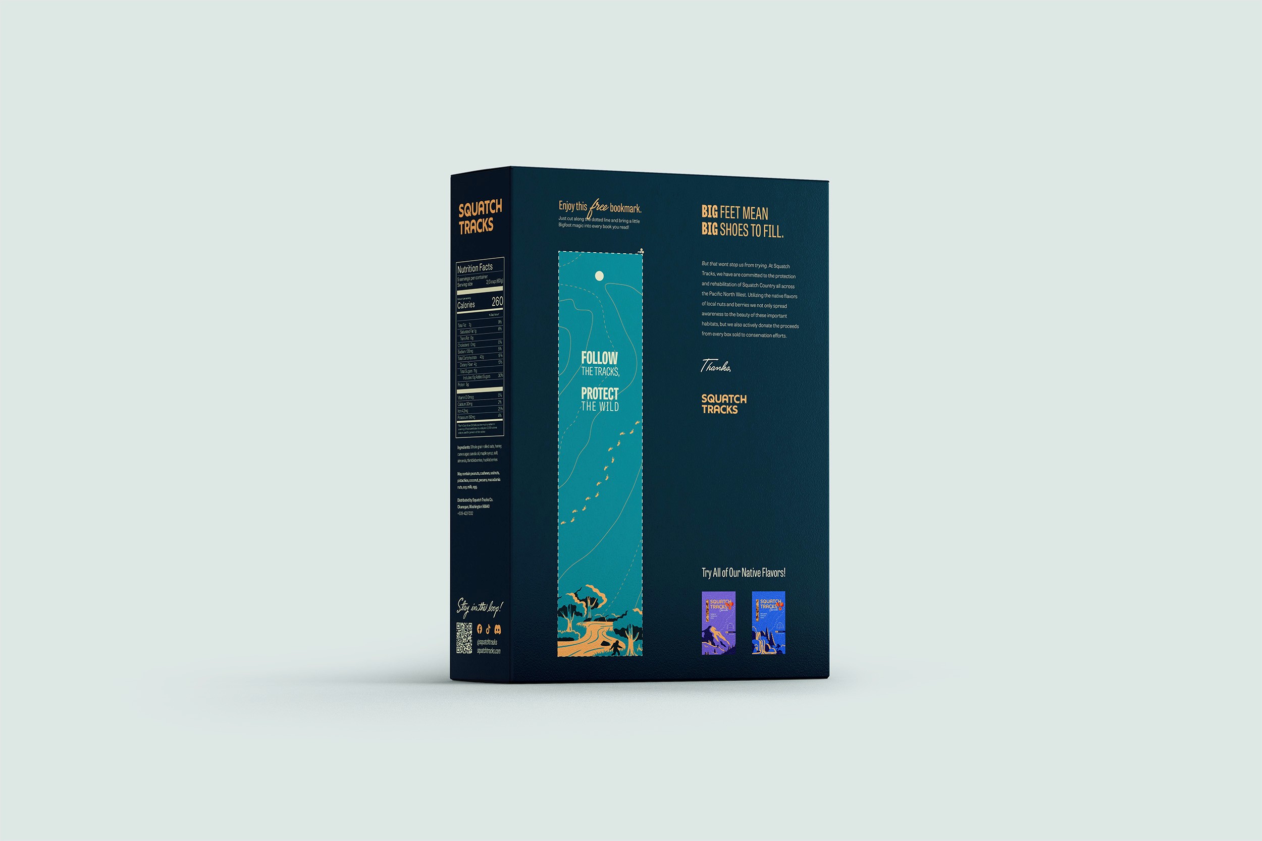 Green Squatch Tracks box back