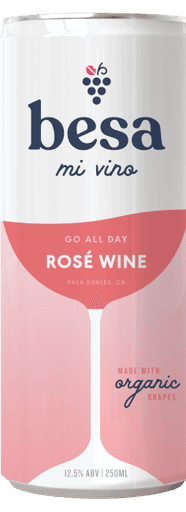 Besa Rosé Wine can mockup.