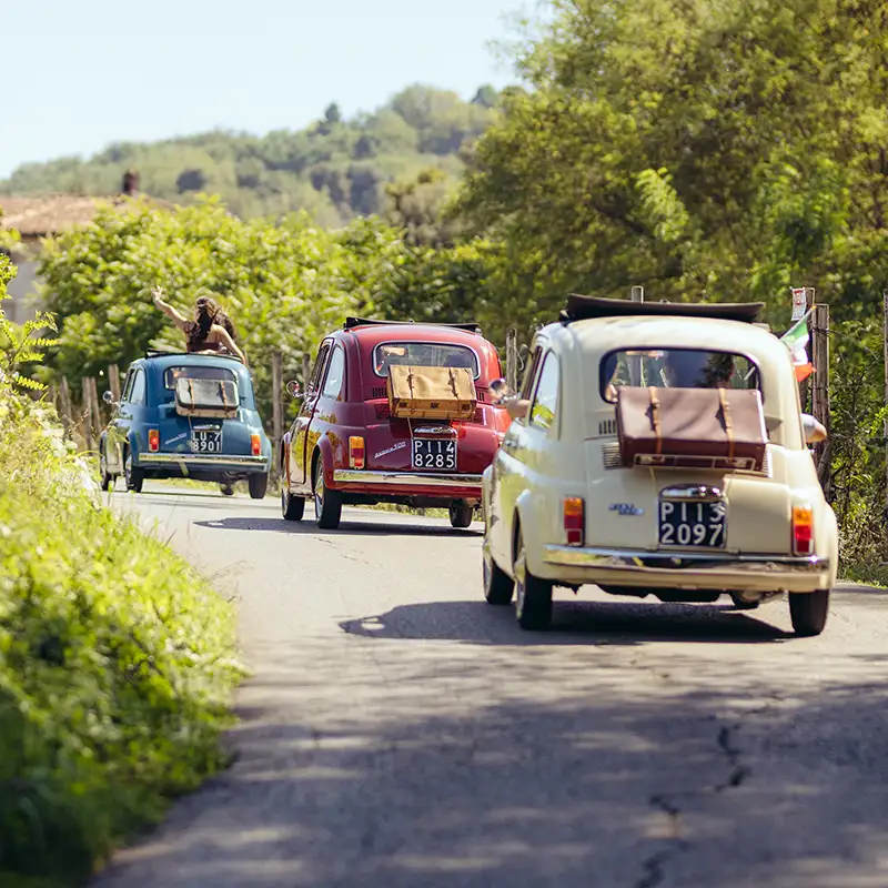 Toscana på ekte – bak rattet i en klassisk Fiat 500