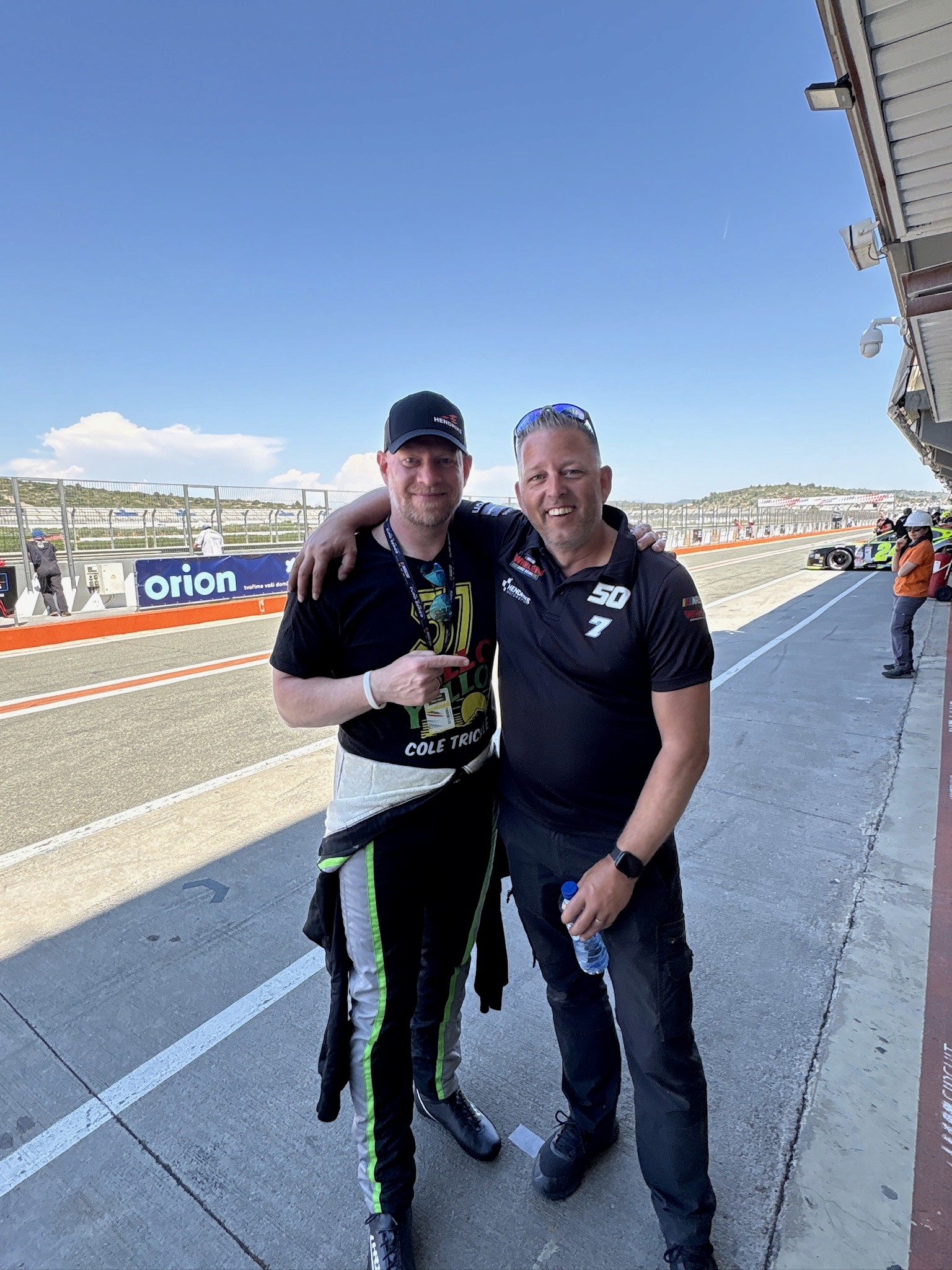 Mark van Lankvelt, spotter for Henrik Peters