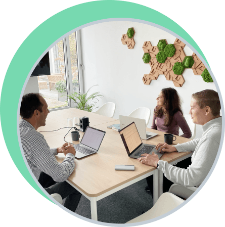 Knowtrex team working in office