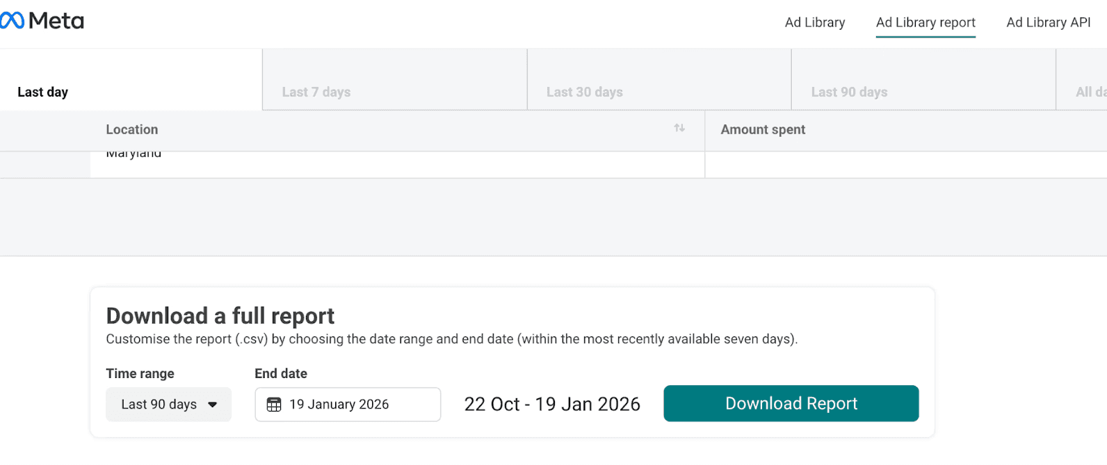 Downloading Ad Library