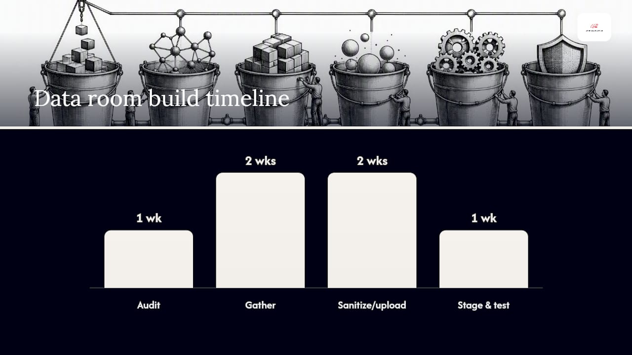 How Do You Build and Maintain a Data Room Step by Step? — overview diagram