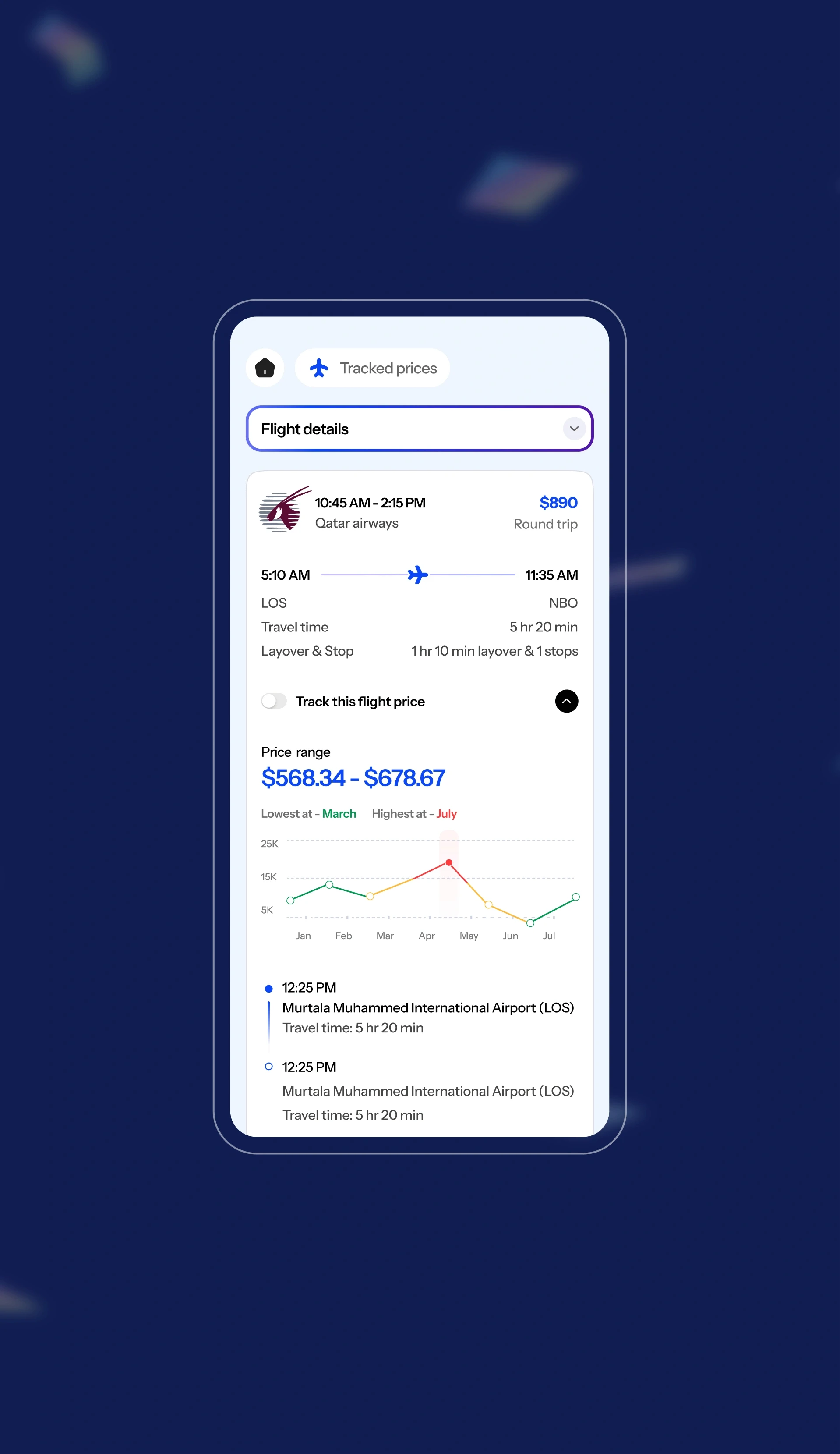 Flight Tracker web app