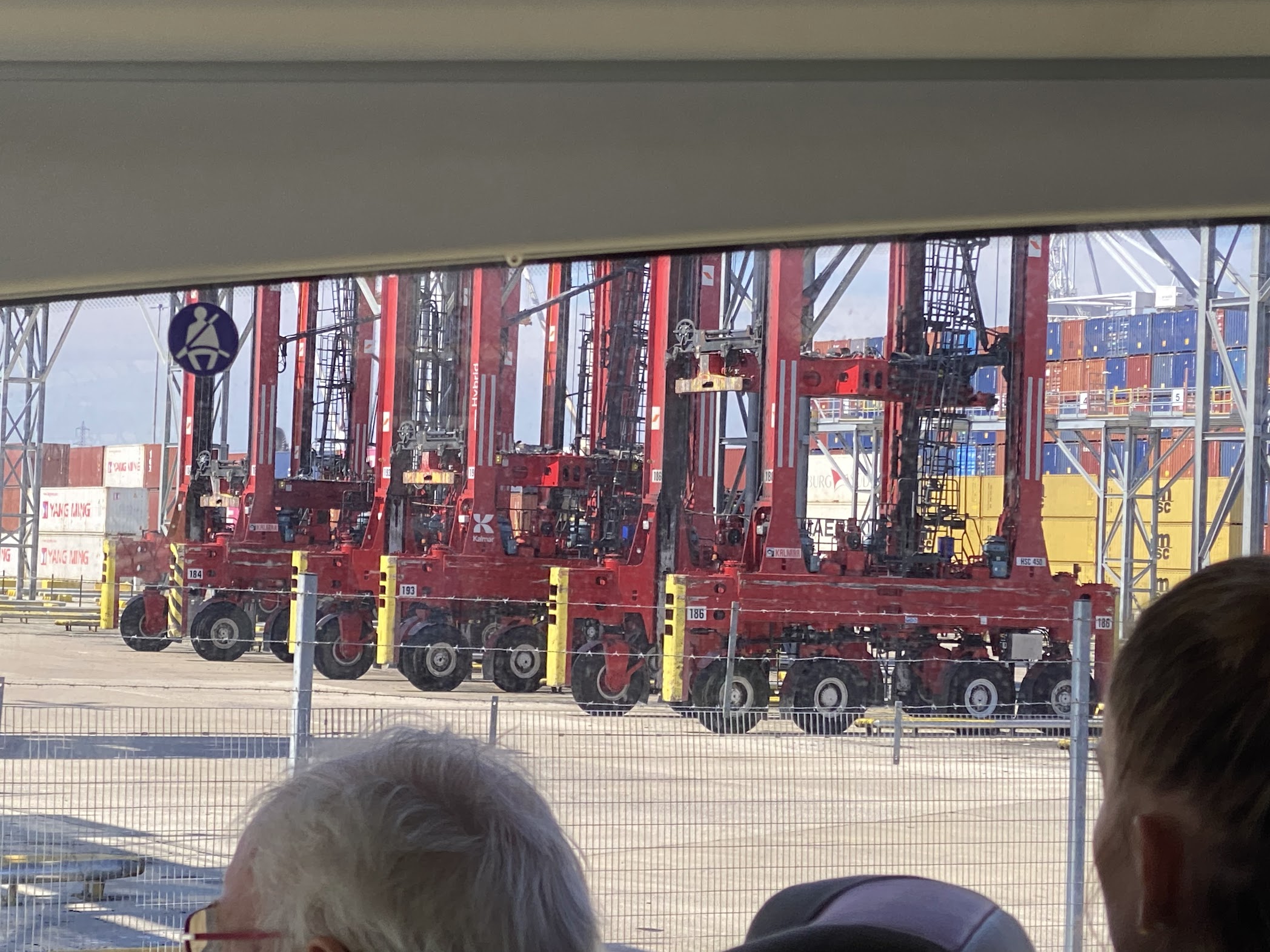 straddle carriers at DP World Southampton