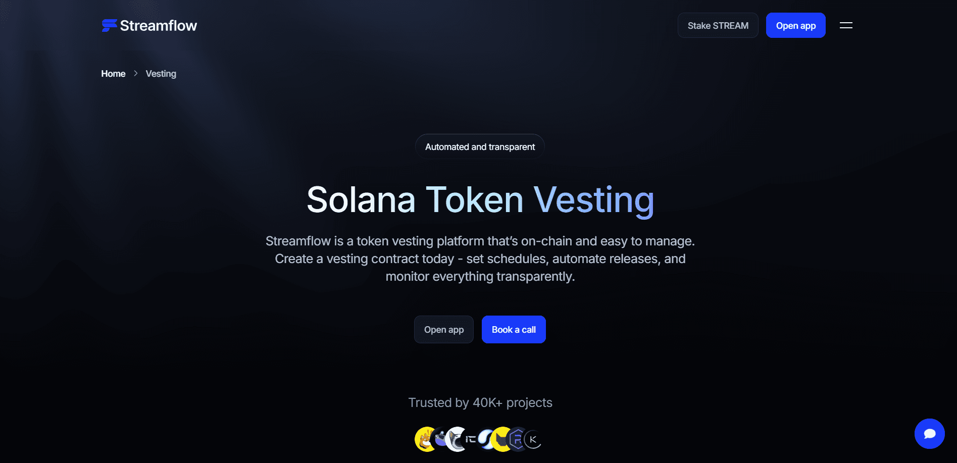 Solana Token Vesting on Streamflow