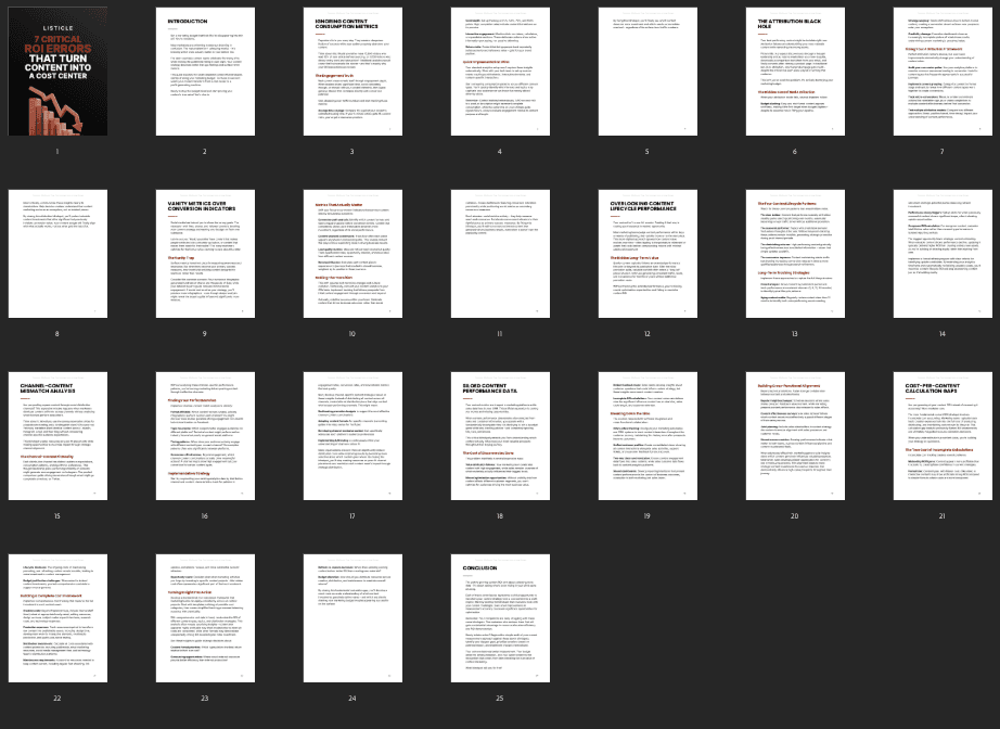 Entrepedia 1765826885578-7-Critical-ROI-Errors-That-Turn-Content-Into-a-Cost-Center---Listicle