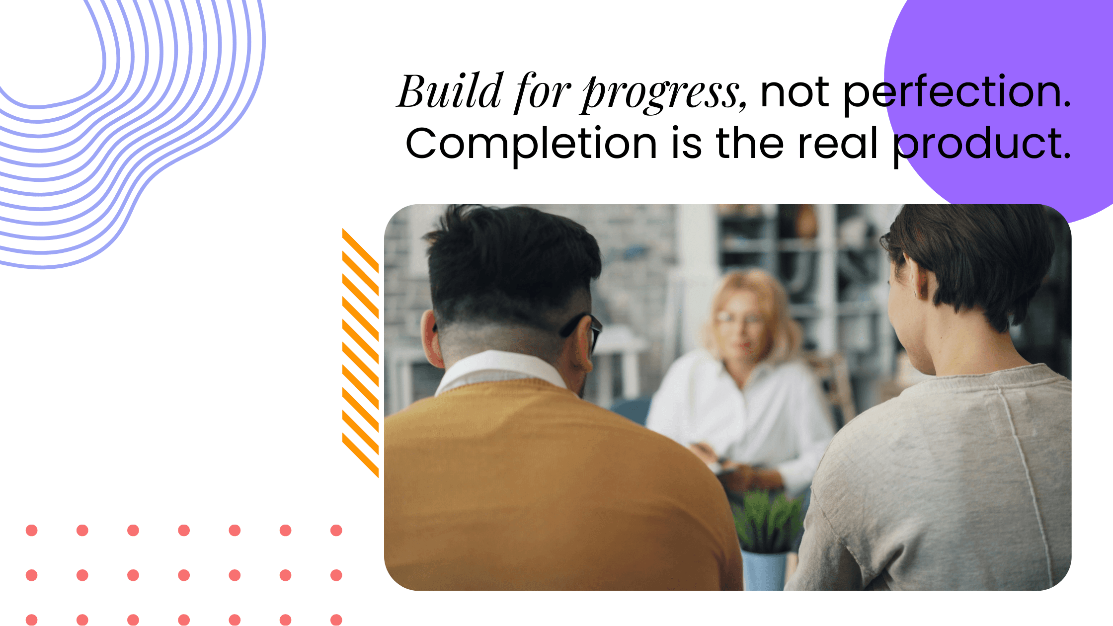 Coach testing an online course with real users, showing why progress and completion matter more than perfection in course creation.