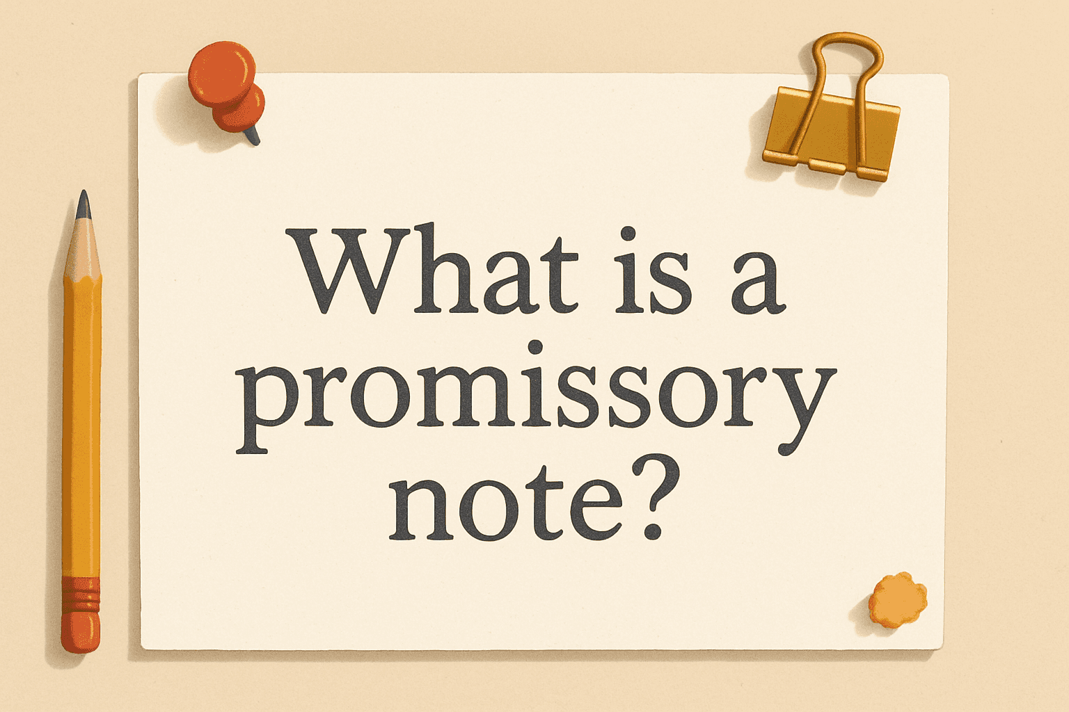 what is a promissory note