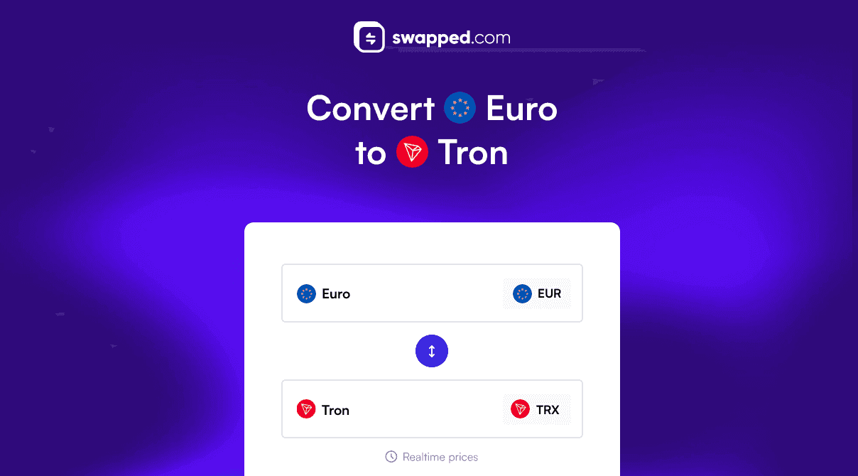 Convert Euro (EUR) to Tron (TRX)