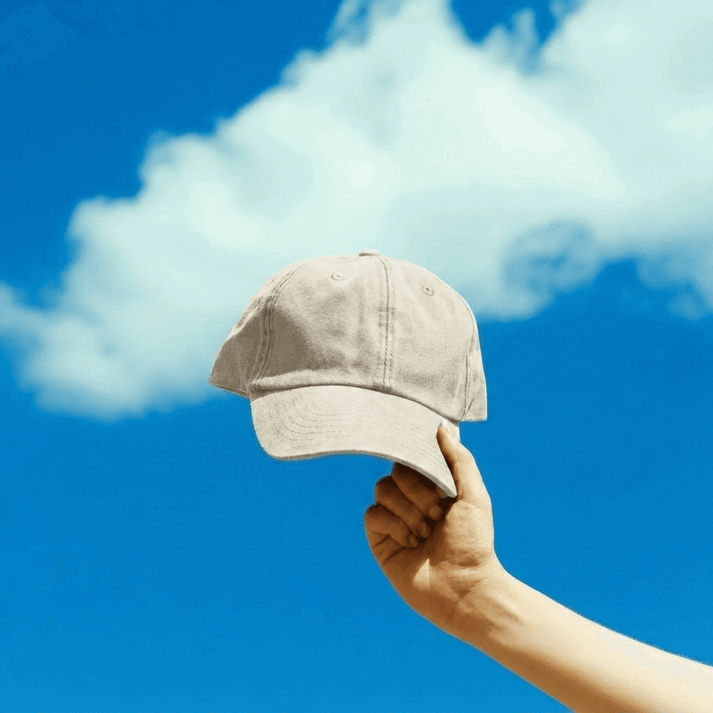 Framer Washed Logo Cap in Bone