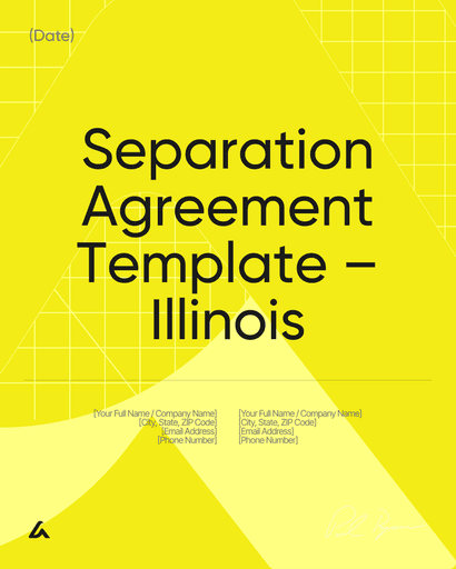 Separation Agreement Template – Illinois