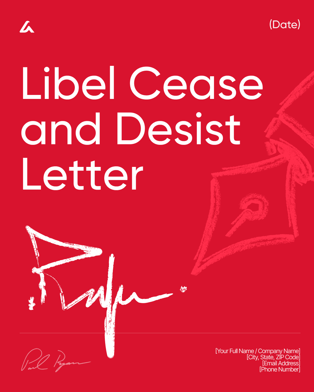 Libel Cease and Desist Letter