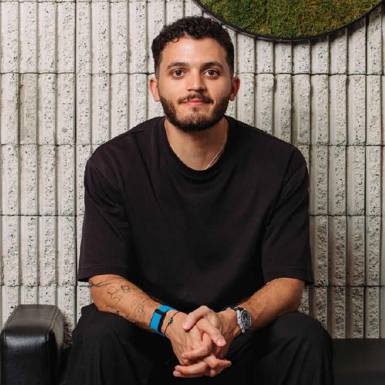 Portrait of a young man with beard