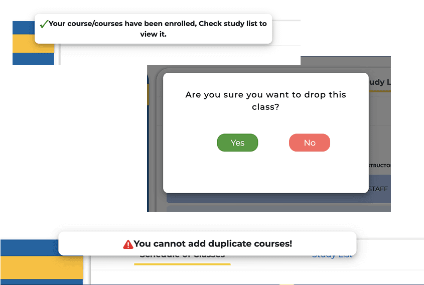 Confirmation Notifications