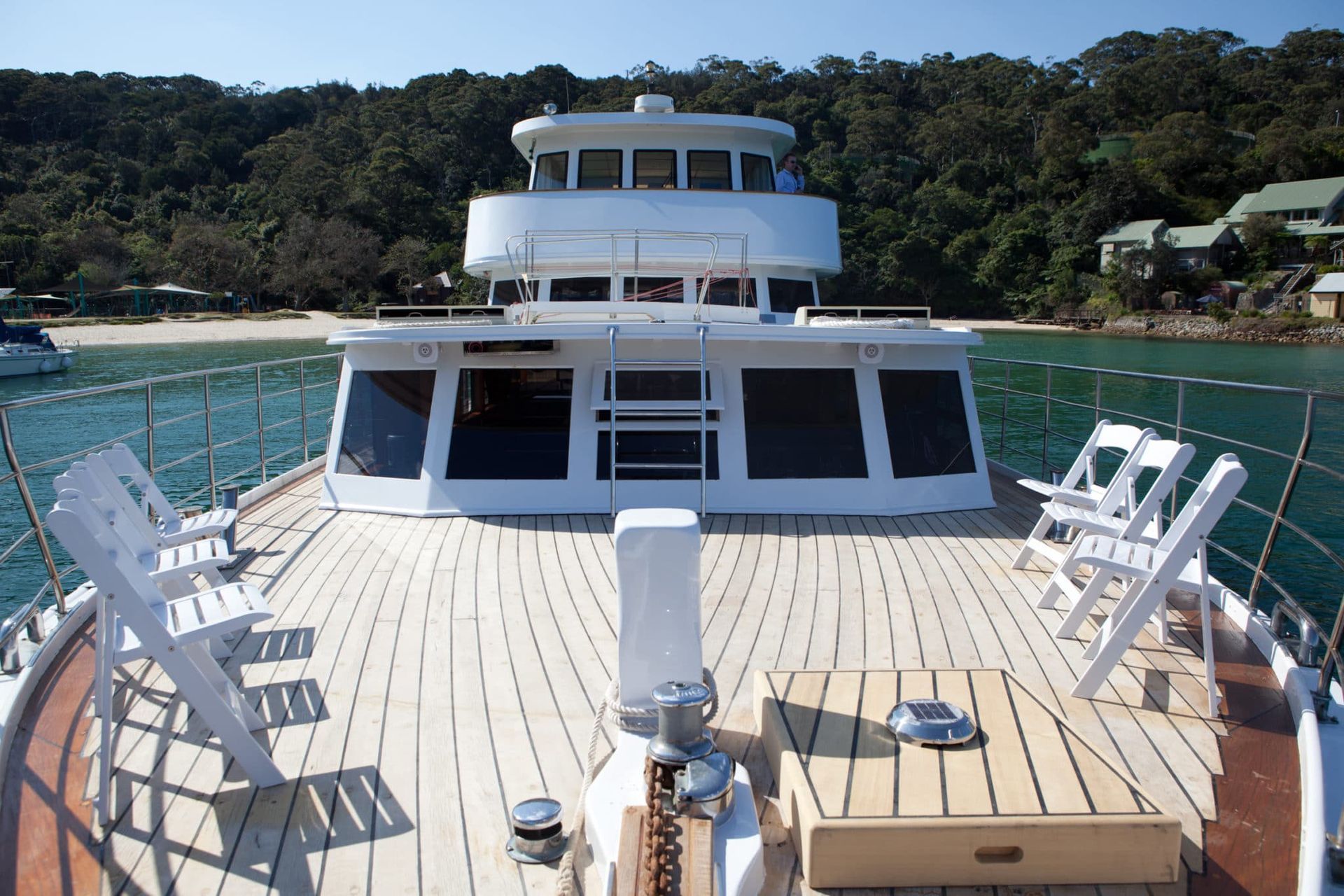 Yacht on water