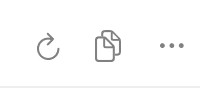 The Regenerate note arrow on the left, beside the Copy and Actions buttons.