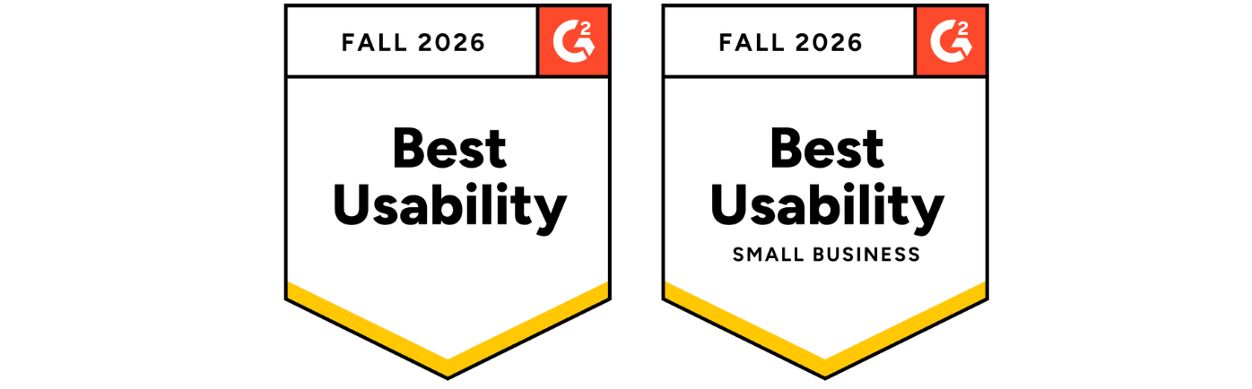 Visby Fall 2026 G2 badges in the Answer Engine Optimization (AEO) category