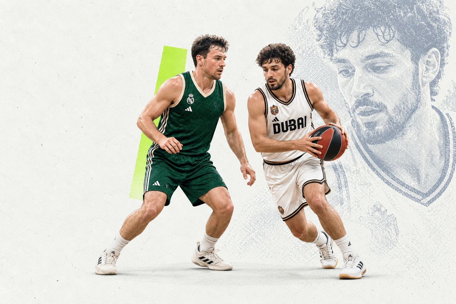 Editorial image of Dubai Basketball players