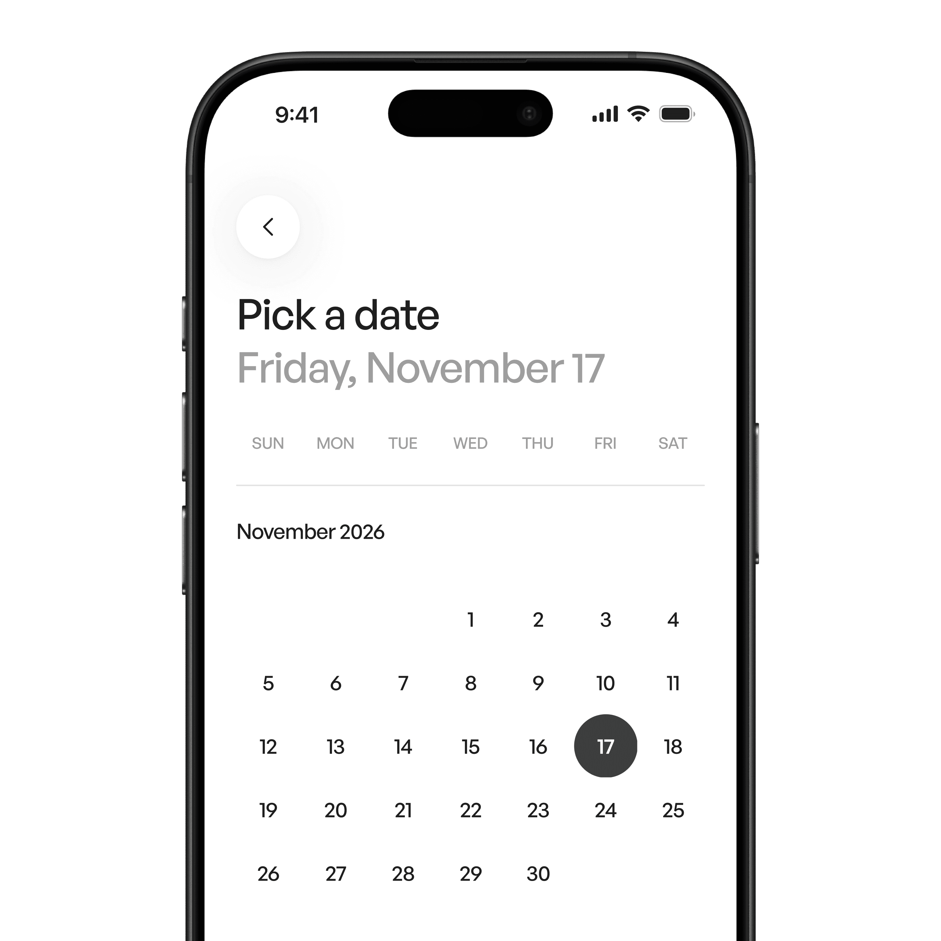 Date picker in design system 3 by Sigma