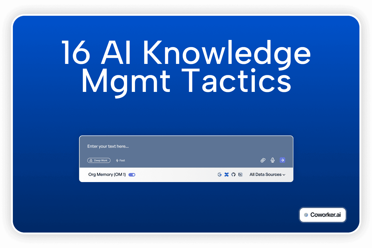 16 AI Knowledge Management Tactics - AI for Knowledge Management