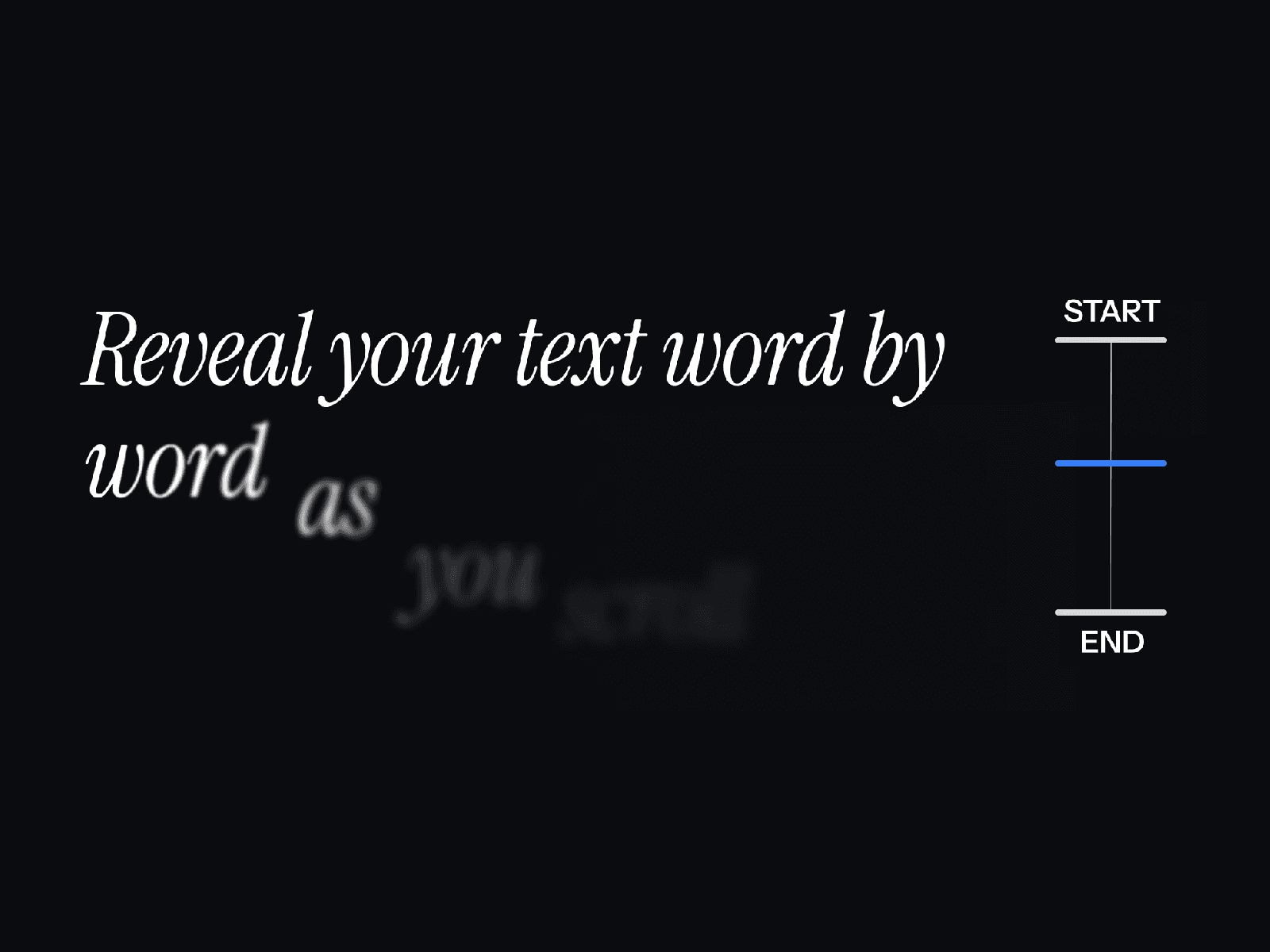 Scroll Letter Reveal