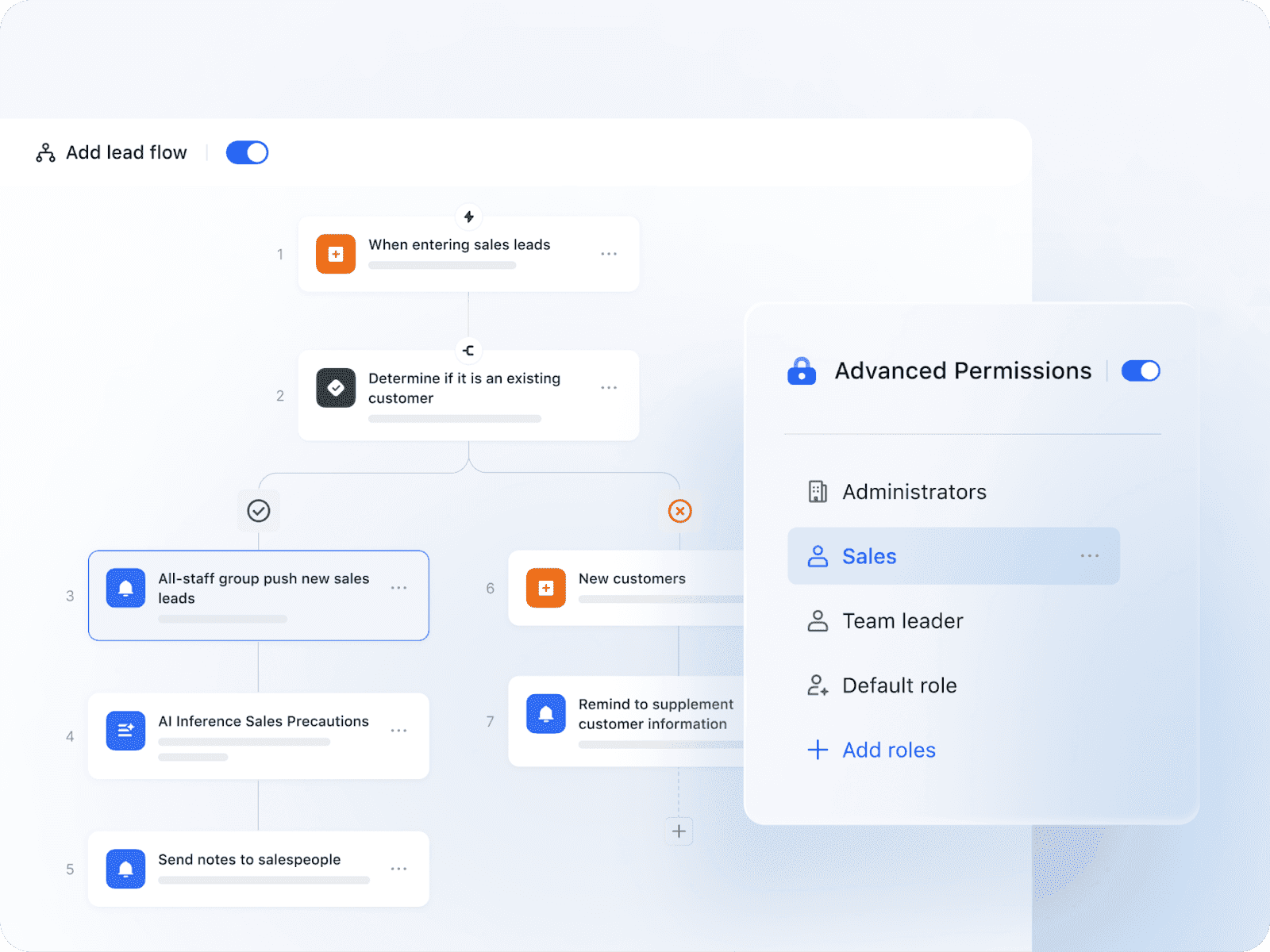 Customizable workflow on Lark Base