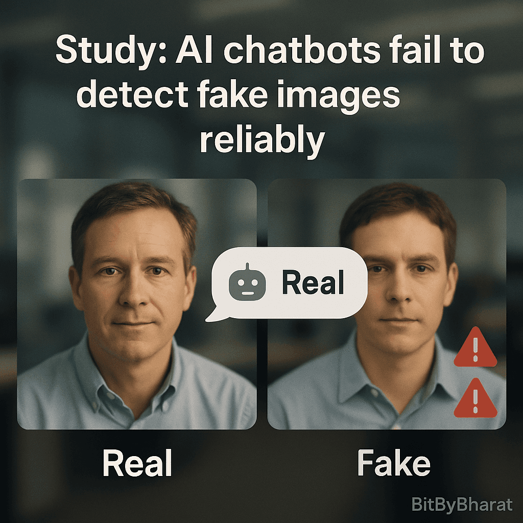 Study: AI chatbots fail to detect fake images reliably