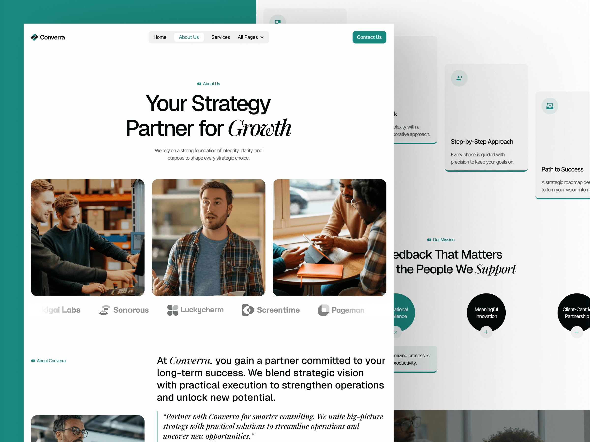 Framer investment firm template