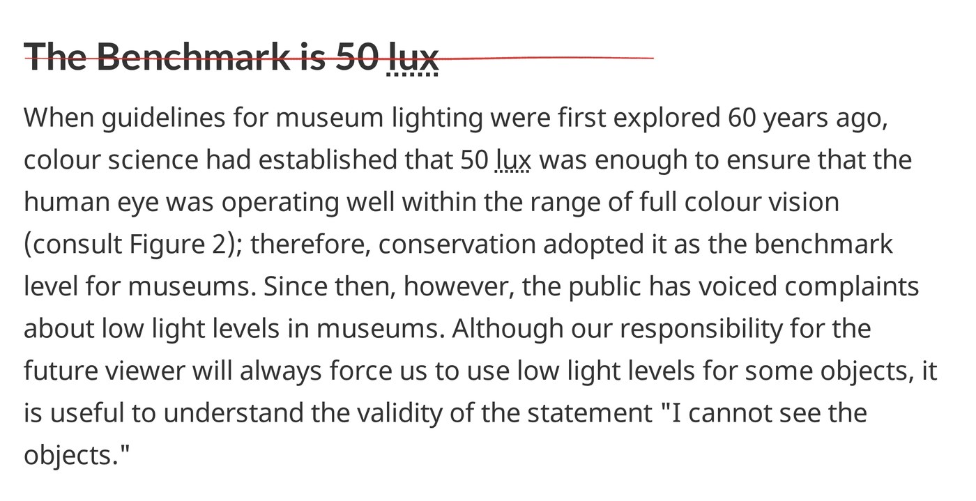 Canadian Conservation Institute, Light, Ultraviolet and Infrared