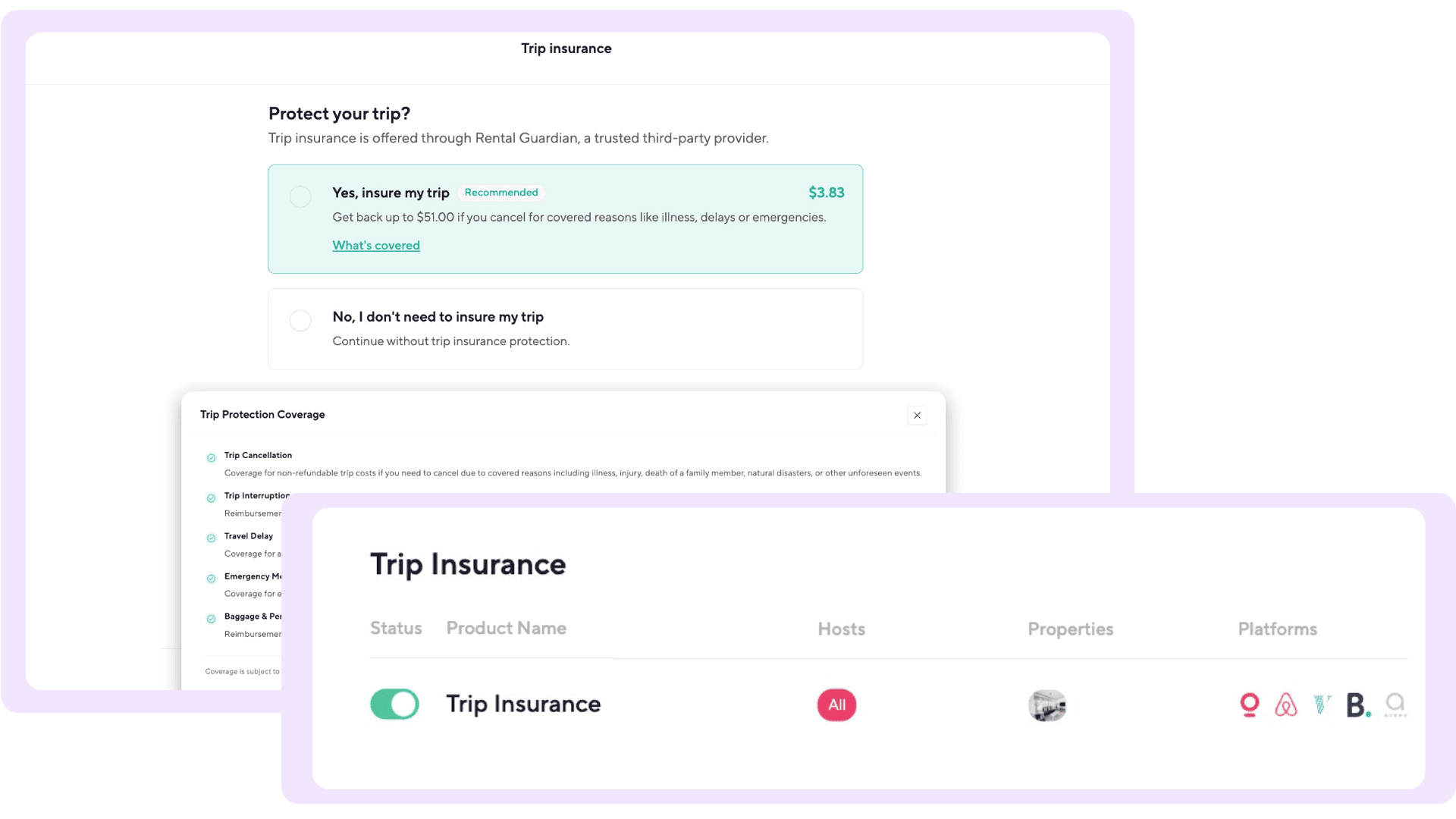 Owner Payouts mockup