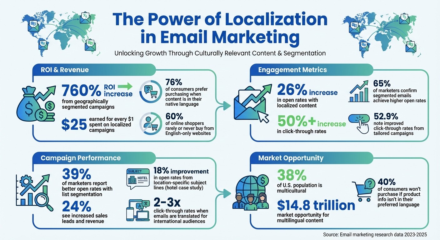 Localization Impact on Email Marketing ROI and Engagement Rates