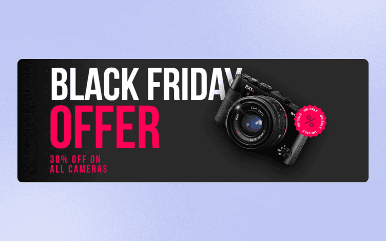 best black friday offer facebook cover template