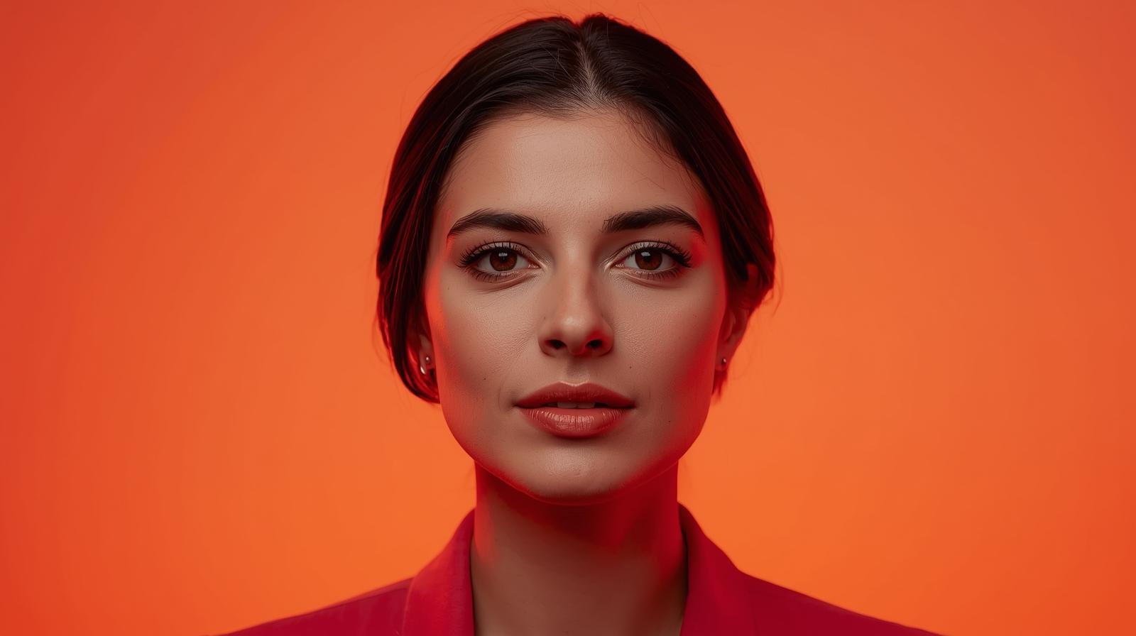smiling woman sitting on black chair