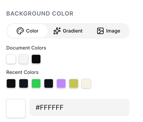 Background colour