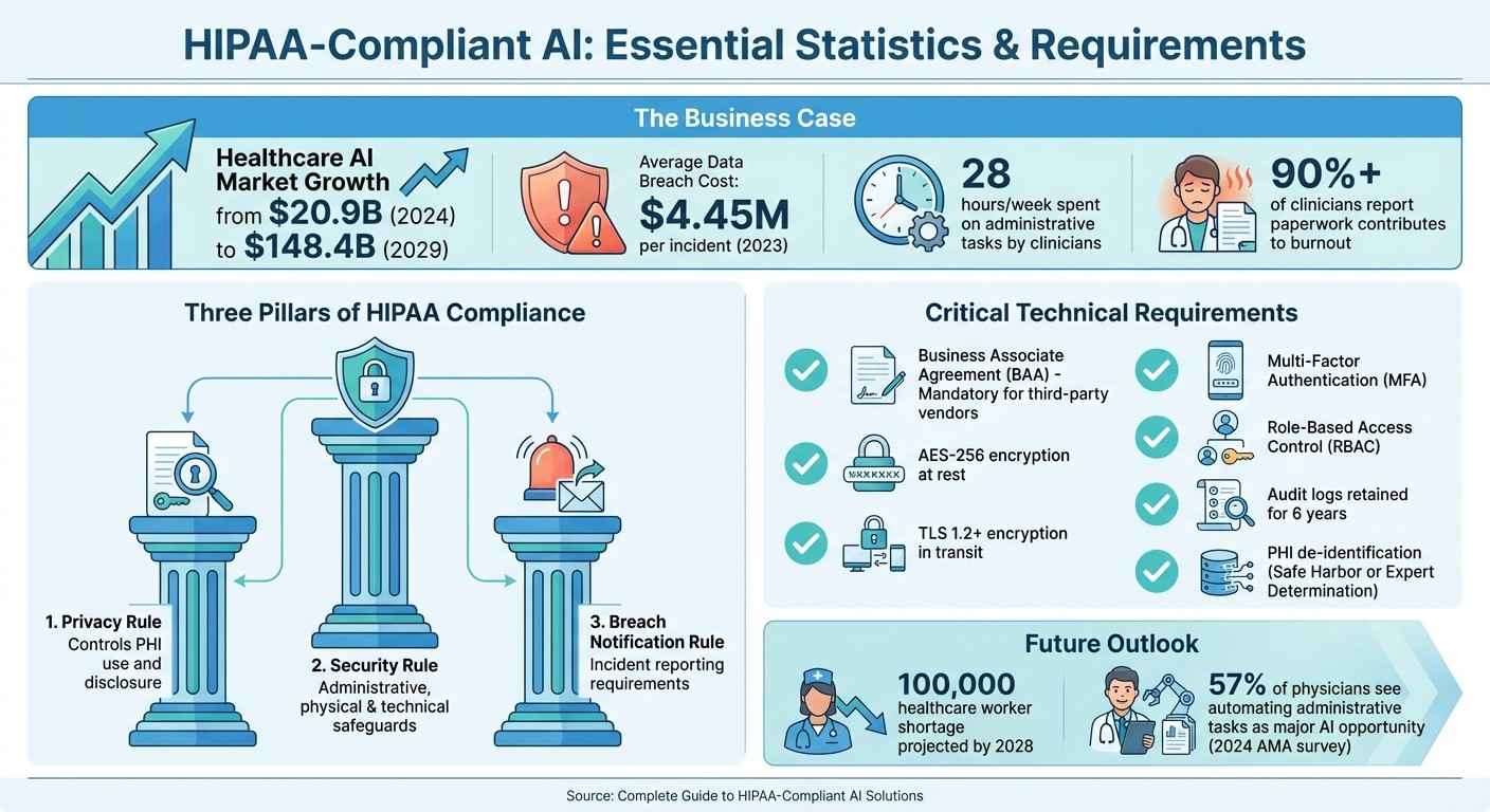 HIPAA-Compliant AI: Key Statistics and Compliance Requirements for Healthcare