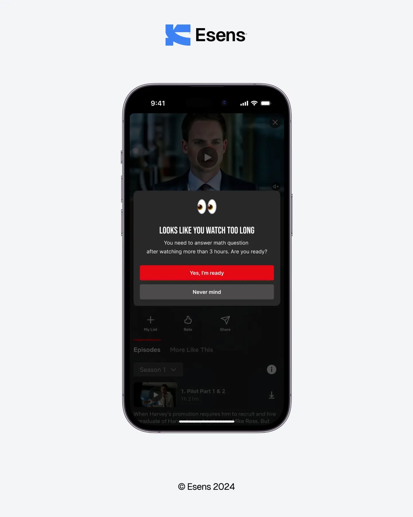 Pop up if netflix can interrupts you with math