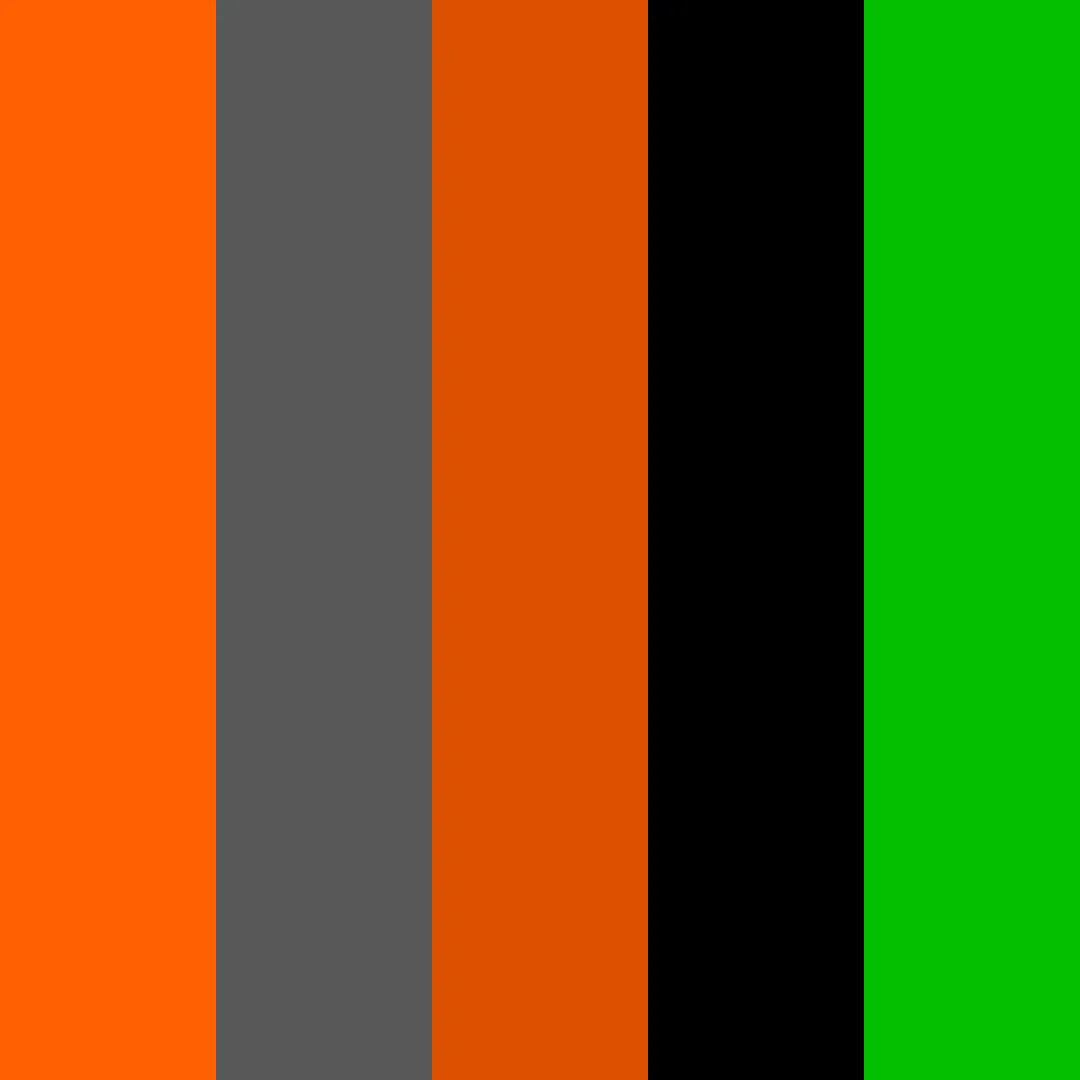 Minimal color palette with orange gray and green color blocks