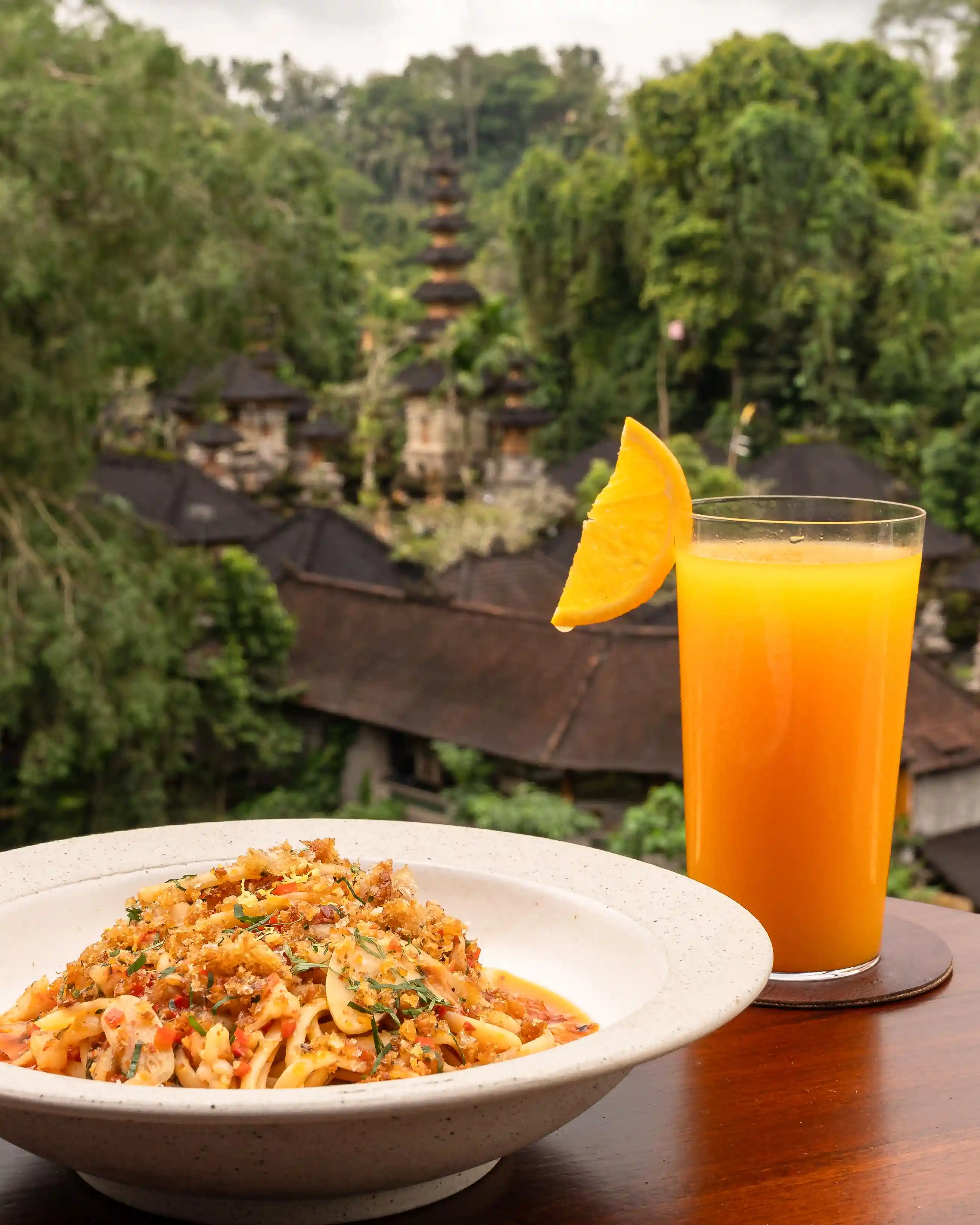 pasta dishes with a view in ubud