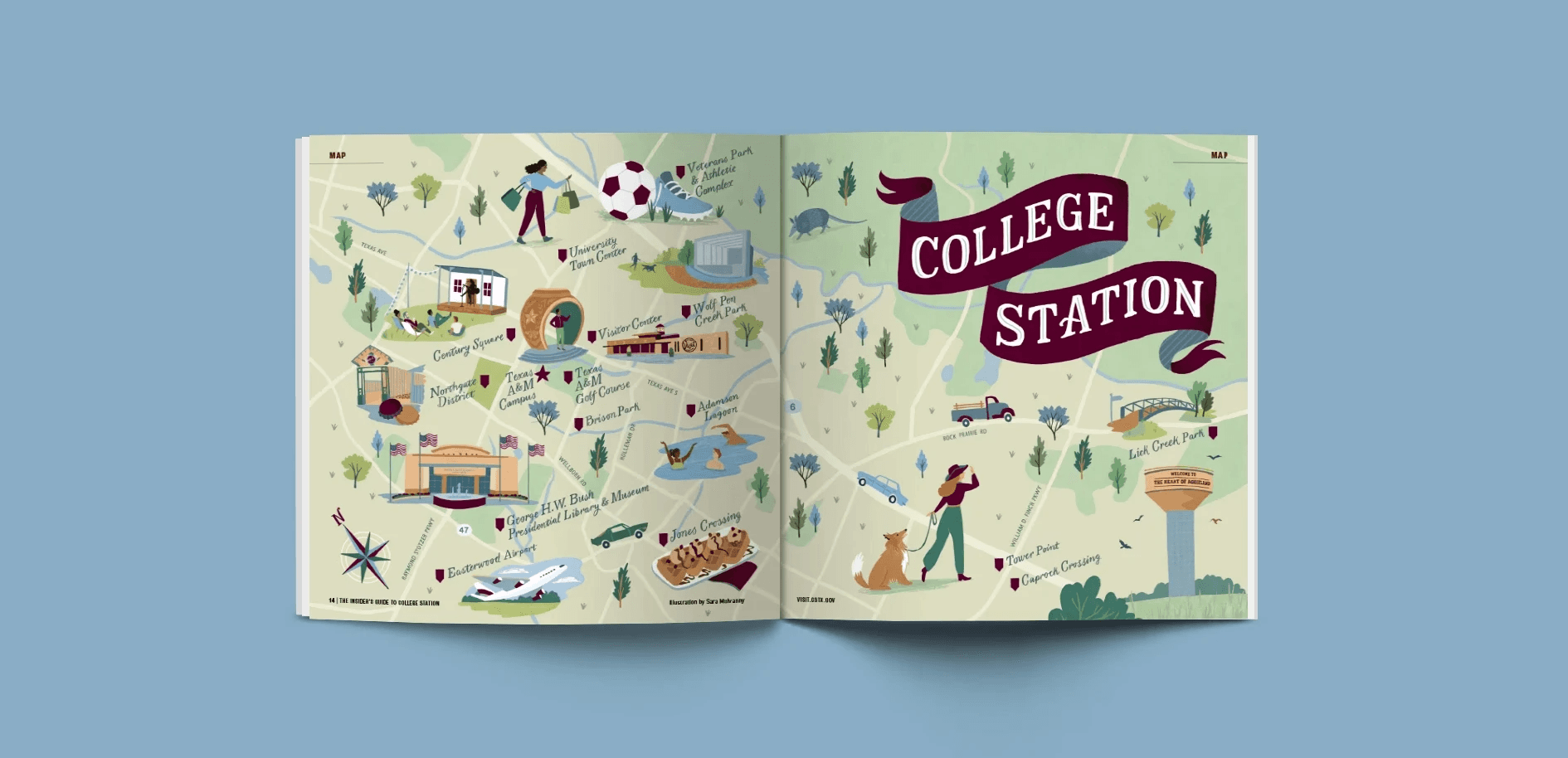 tourism brochure map