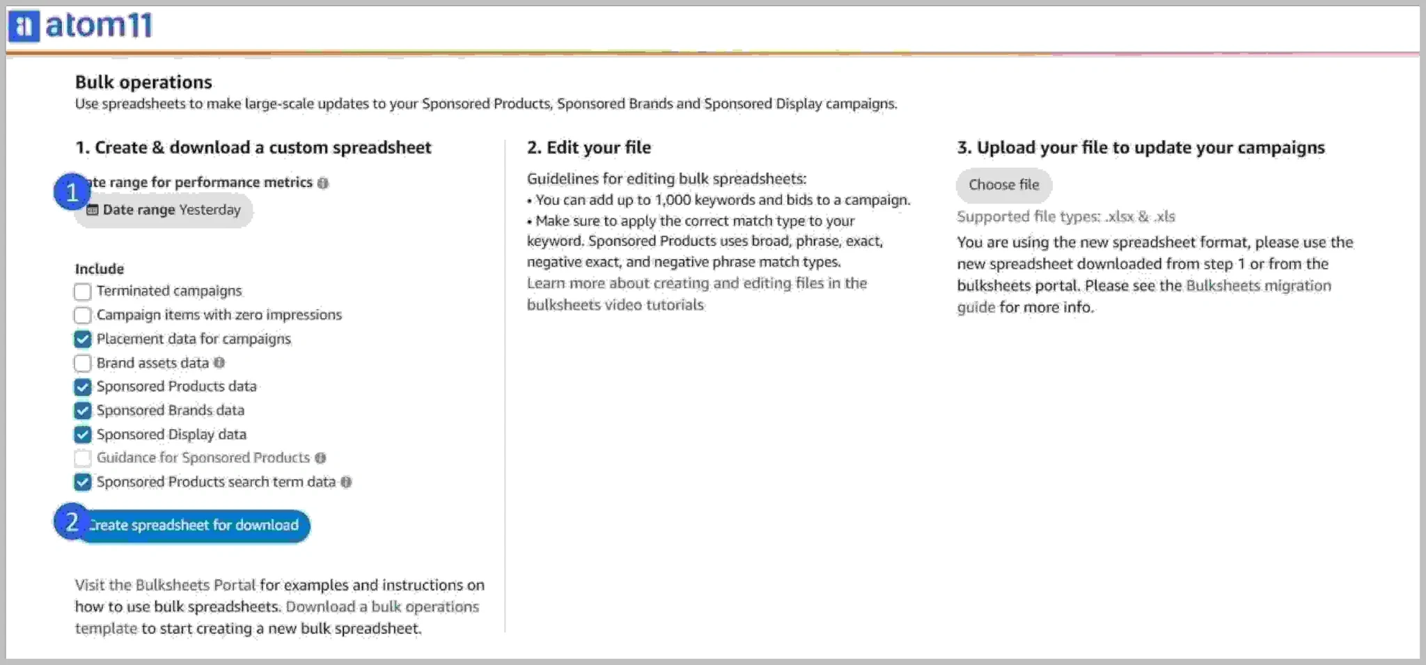  Bulk operations in amazon  @@   Bulk operations in amazon