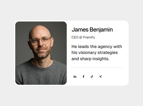 Framer Team Card Component