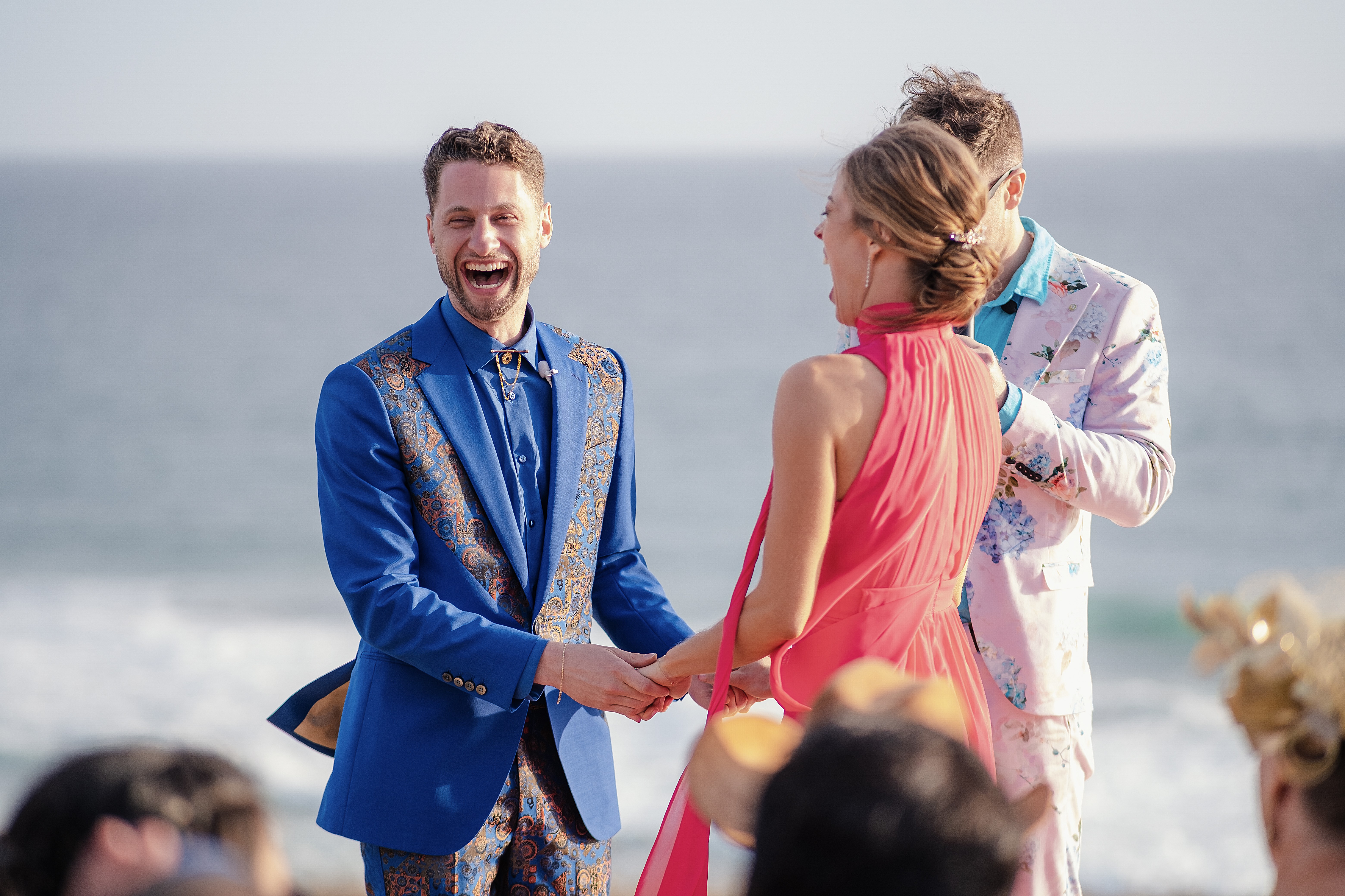 Wedding ceremony at Rancho Shibumi in los Cabos