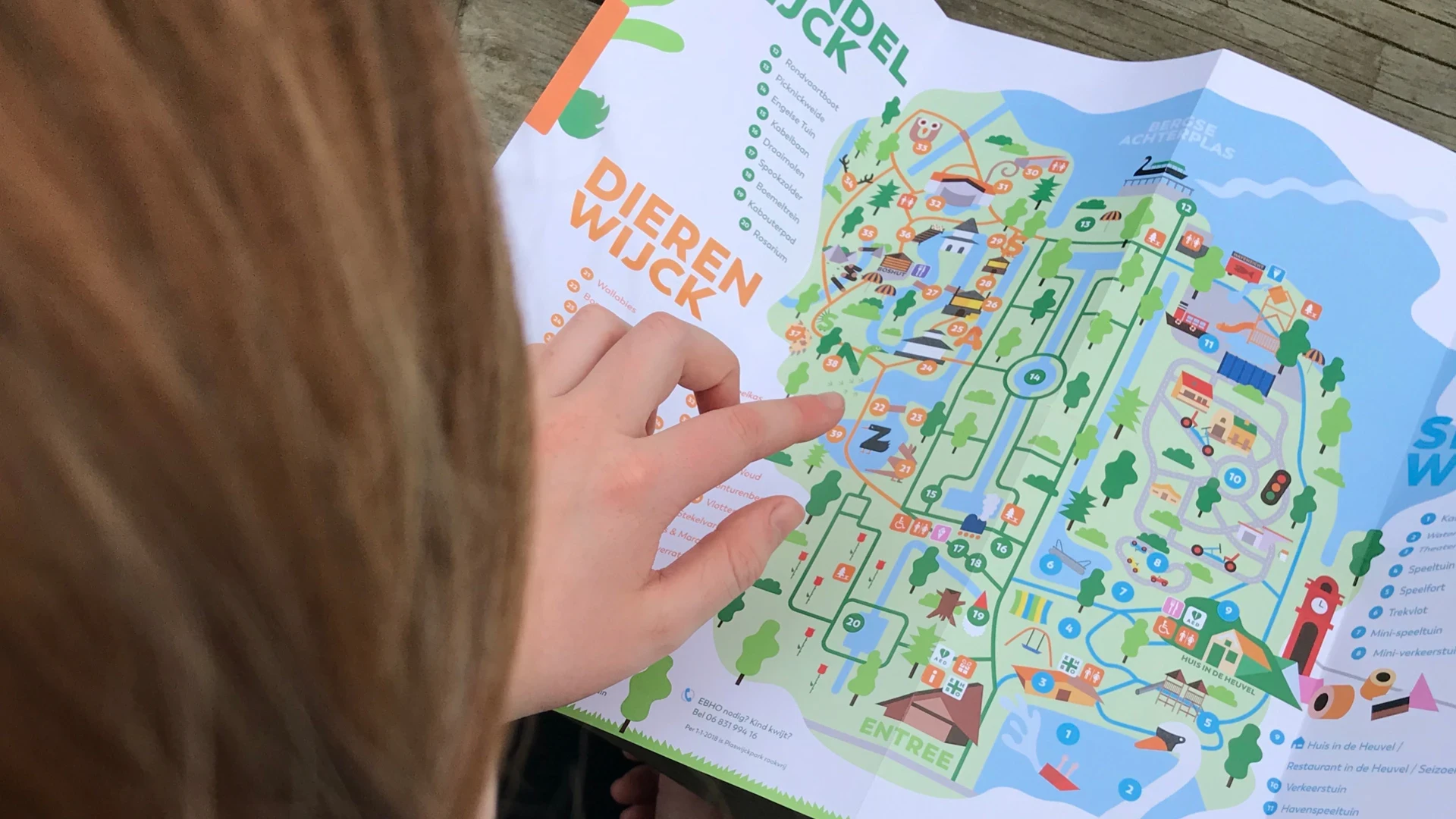 Grafisch ontwerp Plaswijckpark plattegrond